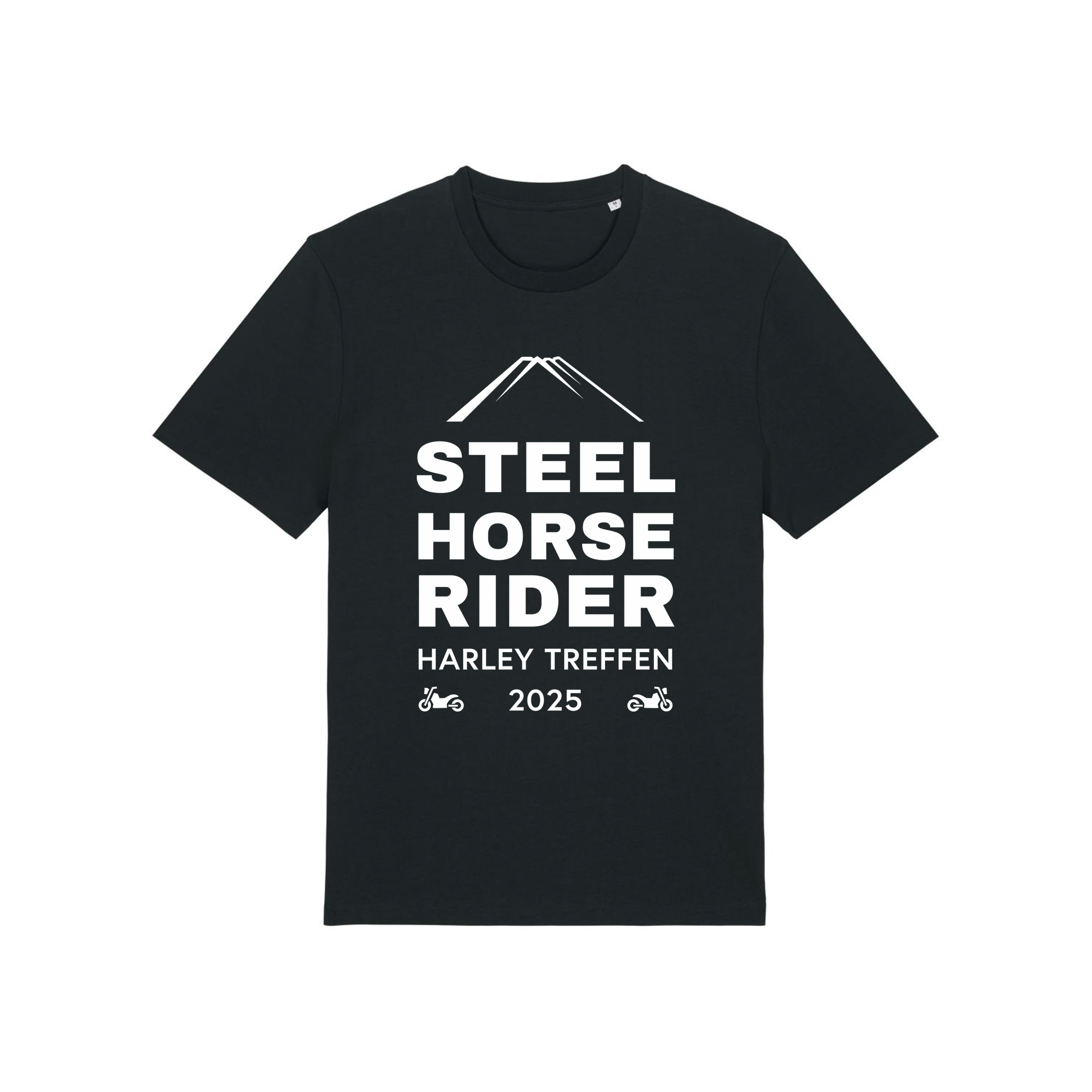 T-Shirt "STEEL HORSE RIDER 2025" - Unisex - Schwarz
