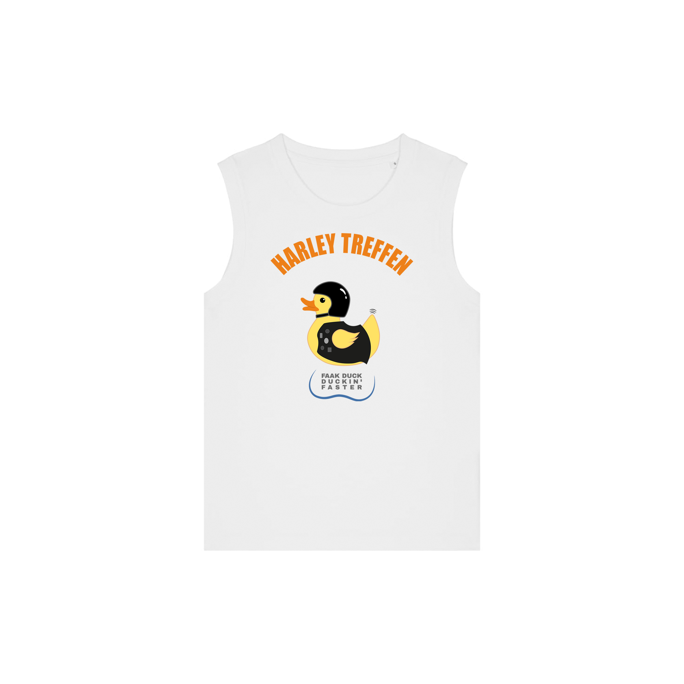 Tank Top "FAAK DUCK" - Damen - Weiß