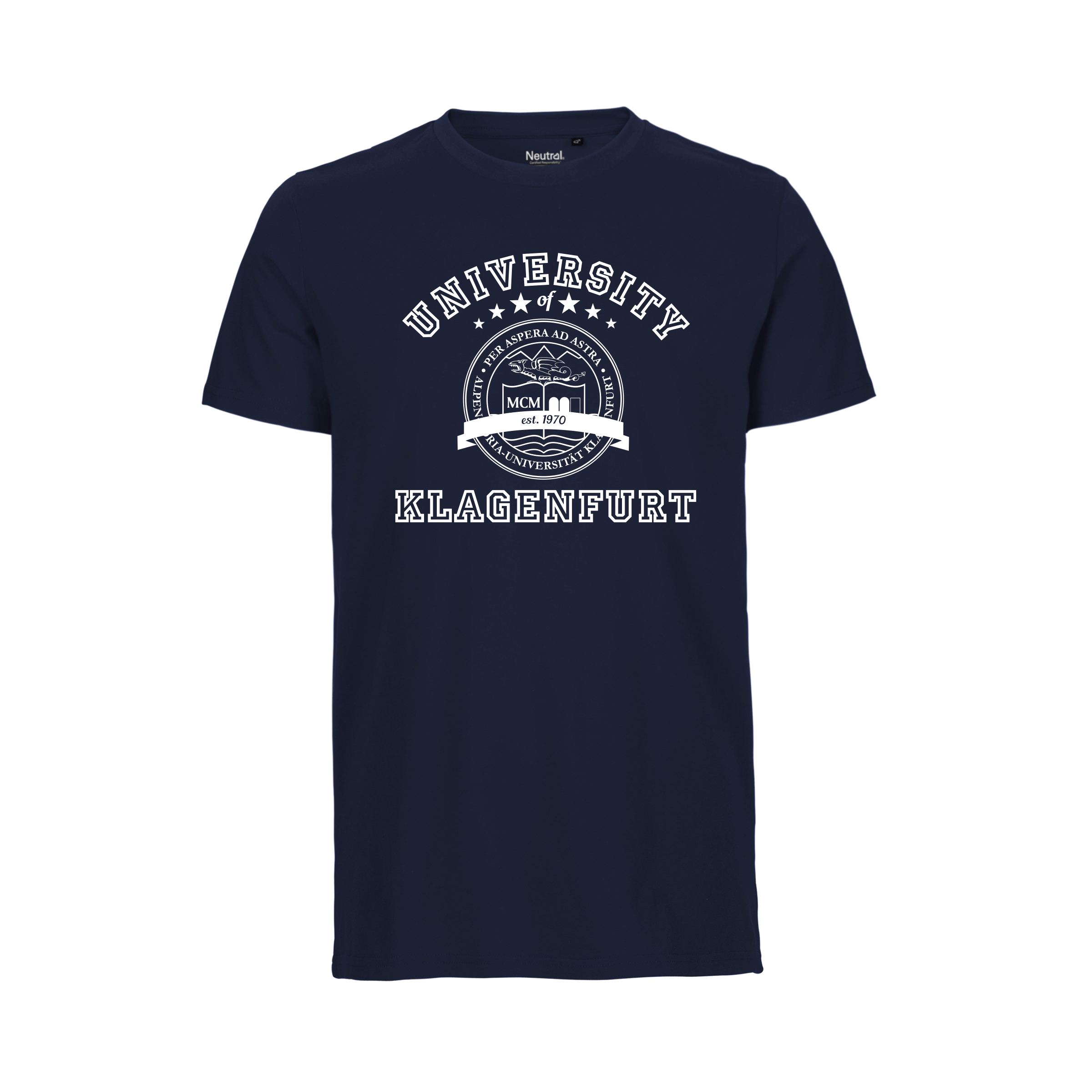 Herren Bio Fitted T-Shirt - Navy