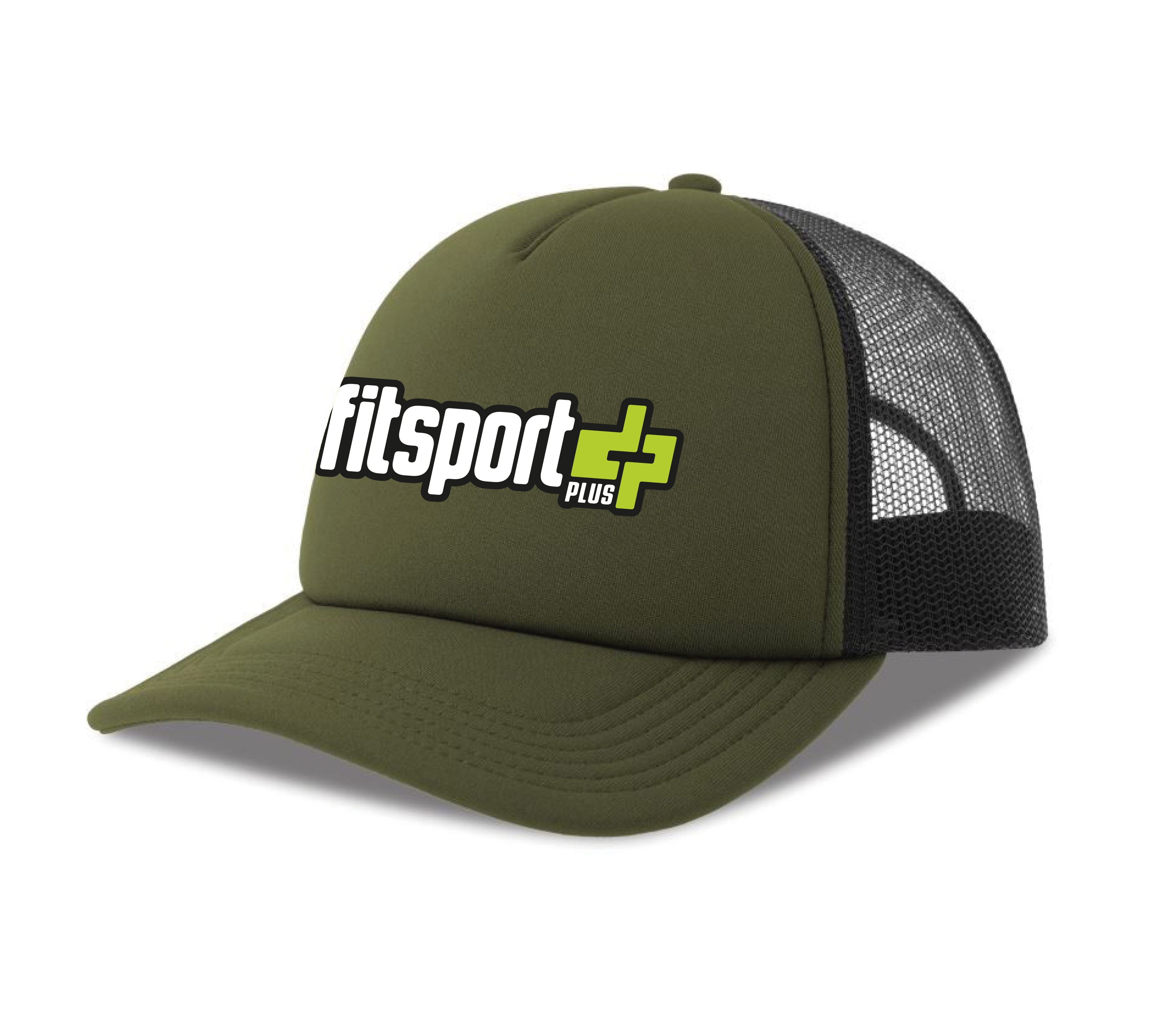 Snapback "BASIC" - Olive/Schwarz
