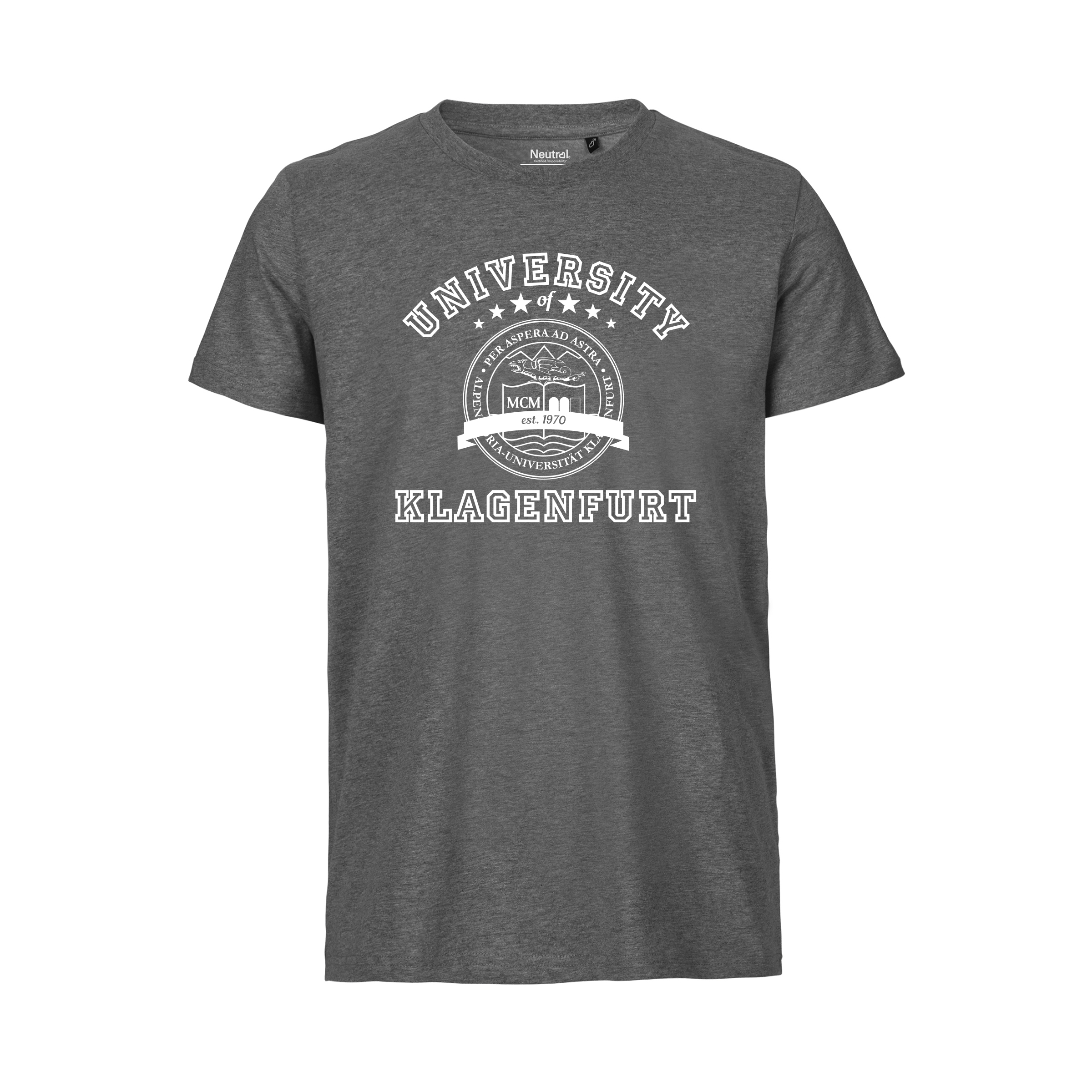 Herren Bio Fitted T-Shirt - Grau Herren Bio Fitted T-Shirt - Grau